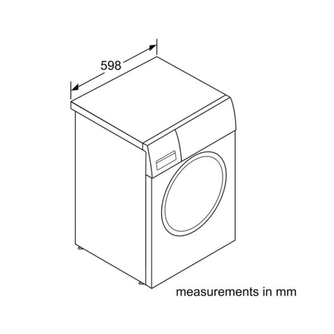 Máy giặt Bosch WAE24360SG 3 Kích thước của Máy giặt Bosch WAE24360SG