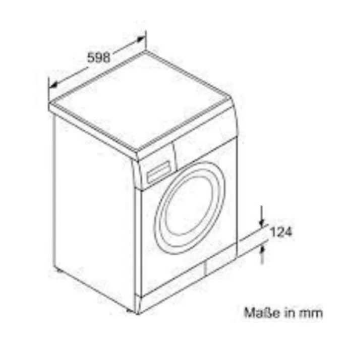 Máy giặt Bosch WAP24260SG 3 Kích thước của Máy giặt Bosch WAP24260SG