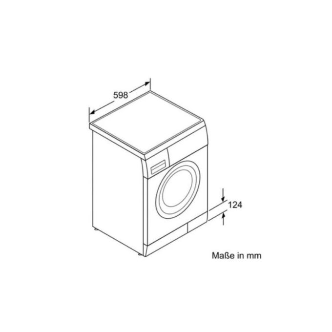 Máy giặt Bosch WAS24468ME 4 Kích thước của Máy giặt Bosch WAS24468ME