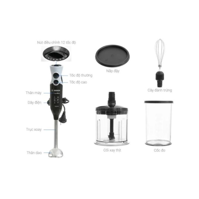 Máy xay cầm tay Bosch MSM67160 3 Máy xay cầm tay Bosch MSM67160