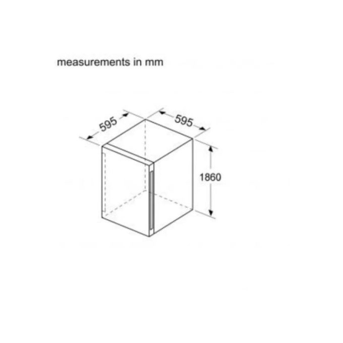 Tủ bảo quản rượu Bosch KSW38940 2 Kích thước của Tủ bảo quản rượu Bosch KSW38940