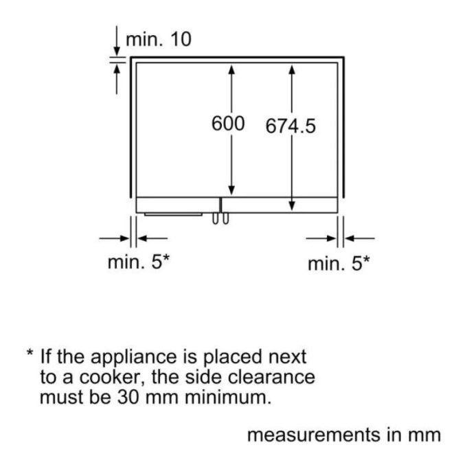 Kích thước của Tủ lạnh Side By Bosch KAN56V40NE