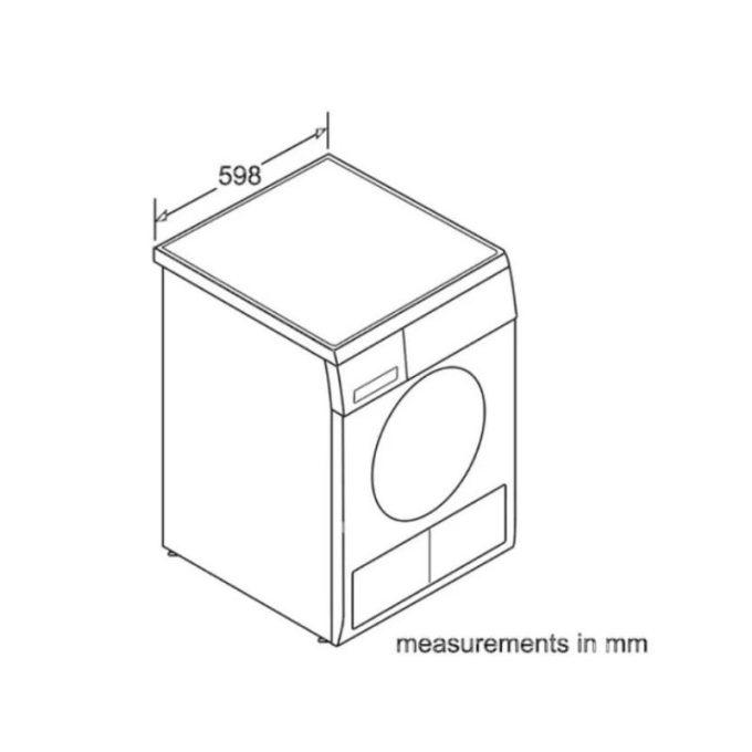 Kích thước của Máy sấy Bosch WTS86516SG