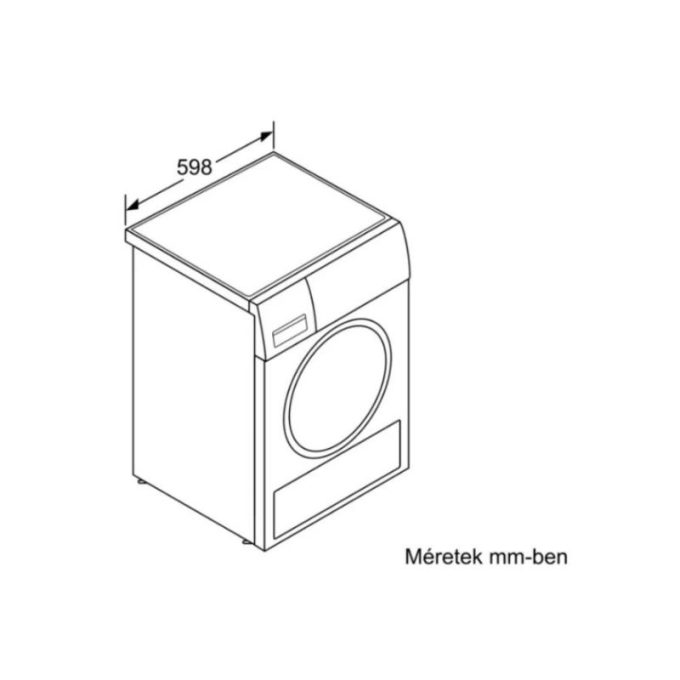 Kích thước của Máy sấy Bosch WTW85560BY