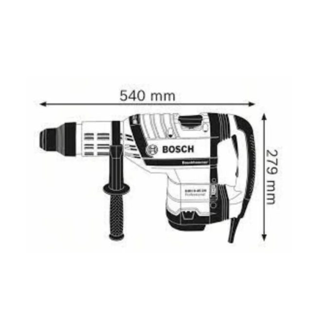 Kích thước của Máy khoan búa bê tông Bosch GBH 8-45 D