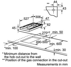 Bếp gas domino Bosch PRB326B70E