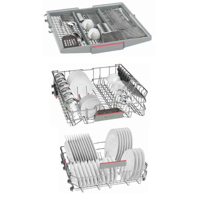 Máy rửa chén bát Bosch SMI68MS07E 4 Giàn rửa máy rửa chén bát Bosch SMI68MS07E