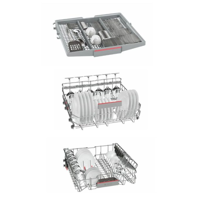 Giàn rửa máy rửa chén bát Bosch SMS46MI05E