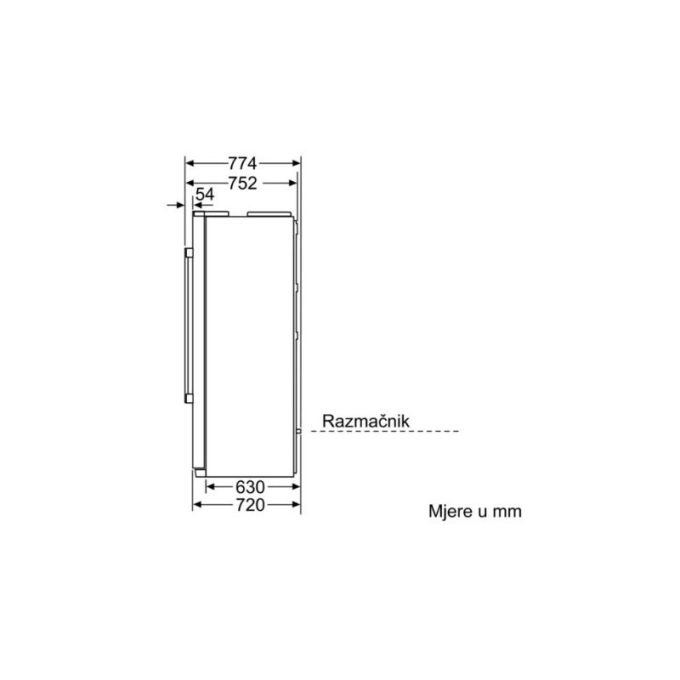 Kích thước Tủ Lạnh Side By Side Bosch KAD90VB20