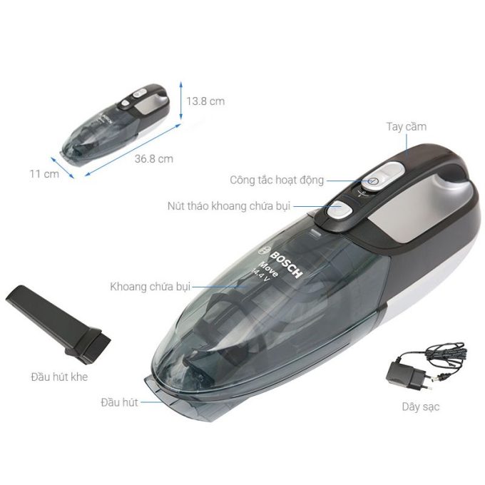 Máy hút bụi Bosch BHN14090 3 Hình ảnh máy hút bụi Bosch BHN14090
