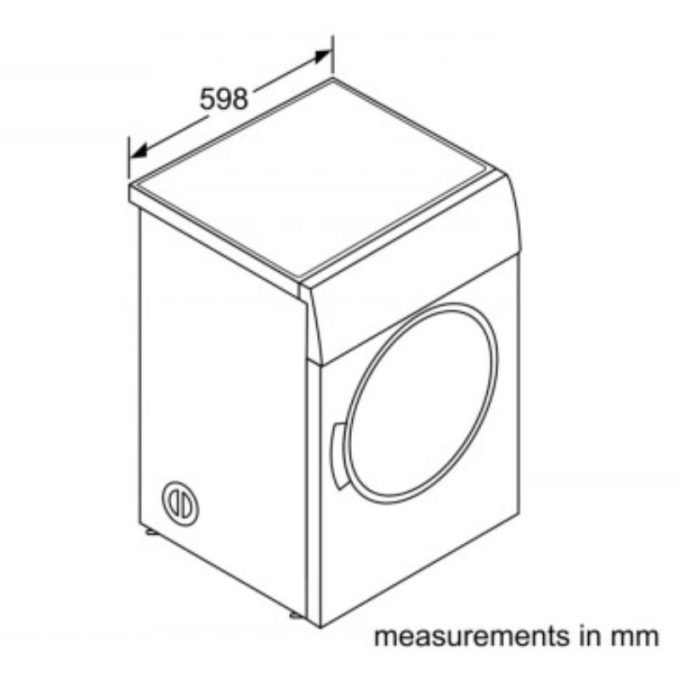 Máy sấy Bosch WTA74201SG 4 Kích thước máy sấy Bosch WTA74201SG