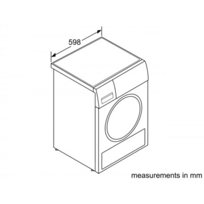 Máy sấy quần áo Bosch WTW85561BY 4 Kích thước máy sấy quần áo Bosch WTW85561BY