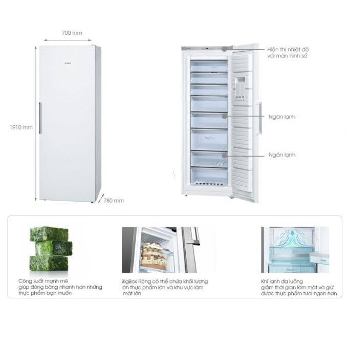 Tủ đông Bosch GSN36VI30 3 Hình ảnh tủ đông Bosch GSN36VI30