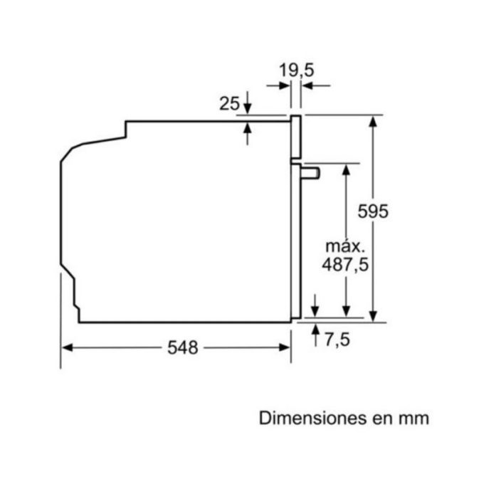 Lò nướng Bosch HBA512BRO 3 Kích thước Lò nướng Bosch HBA512BRO
