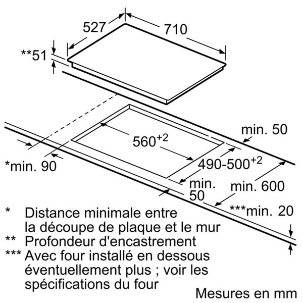 Bếp từ Bosch PVS775FC5E 9 Kích thước Bếp từ Bosch PVS775FC5E