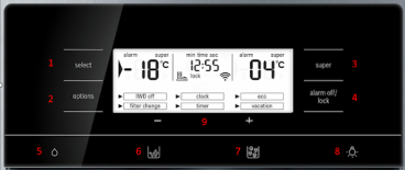 Bảng điều khiển tủ lạnh Bosch KAD92HI31 Bảng điều khiển tủ lạnh Bosch KAD92HI31