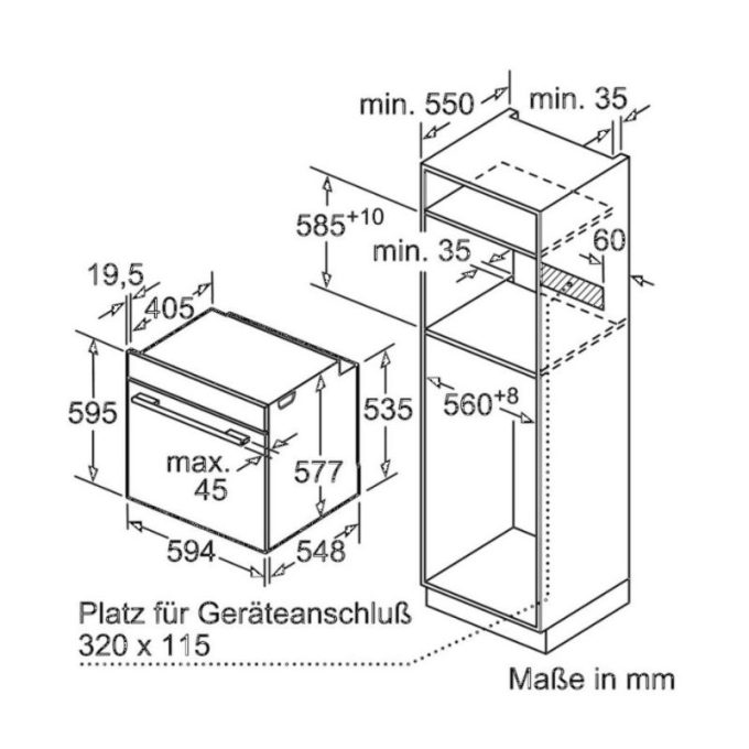 Lò nướng kết hợp hấp Bosch HSG636XS6 6 Lò nướng kết hợp hấp Bosch HSG636XS6