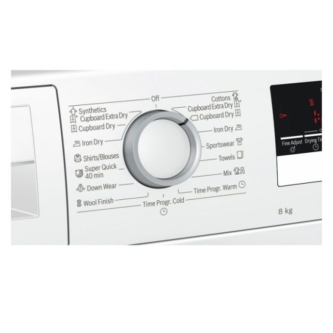 Máy sấy quần áo Bosch WTR85V00SG 3 Bảng điều khiển máy sấy quần áo Bosch WTR85V00SG