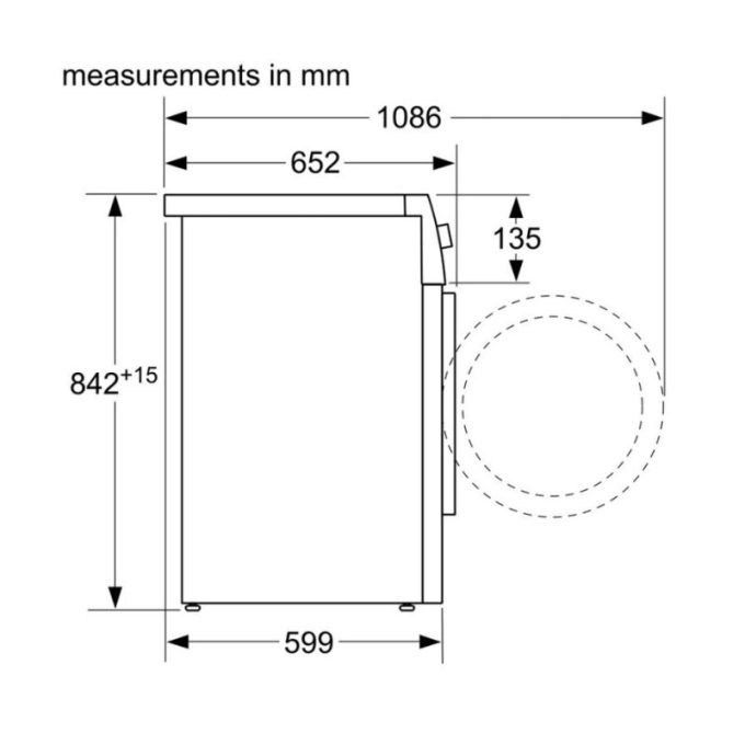 Máy sấy quần áo Bosch WTW876H8SG 6 Máy sấy quần áo Bosch WTW876H8SG