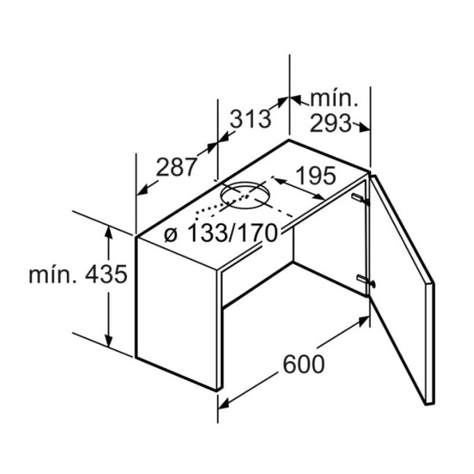 Máy hút mùi Bosch DHI955FX/V 4 Kich thước lắp máy hút mùi Bosch DHI955FX/V
