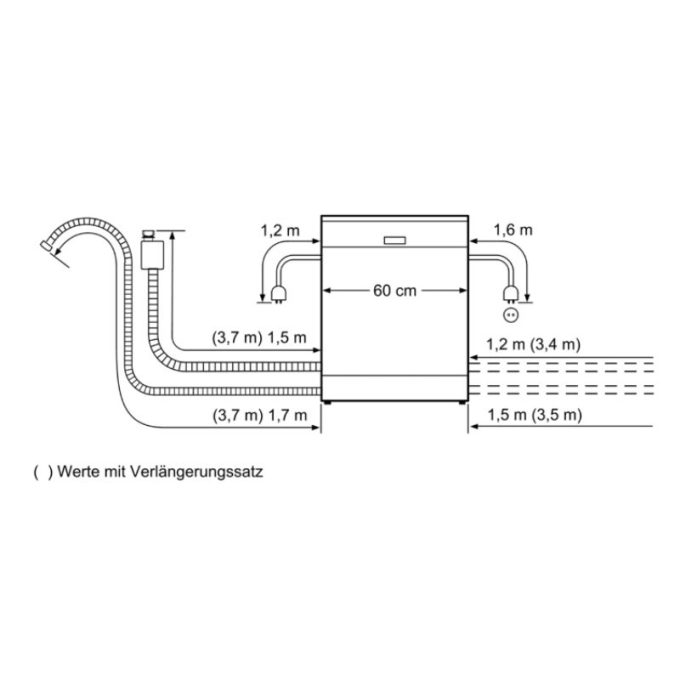 Máy rửa bát Bosch SMS46LI00E 7 Kích thước máy rửa bát Bosch SMS46LI00E