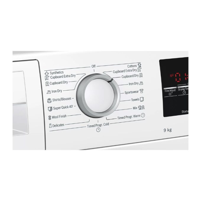 Máy sấy Bosch WTW85400SG 3 Bảng điều khiển máy sấy Bosch WTW85400SG