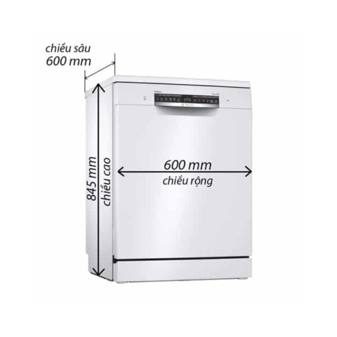 Máy rửa bát Bosch SMS4HVW33E serie 4 7 Kích thước máy rửa bát Bosch SMS4HVW33E