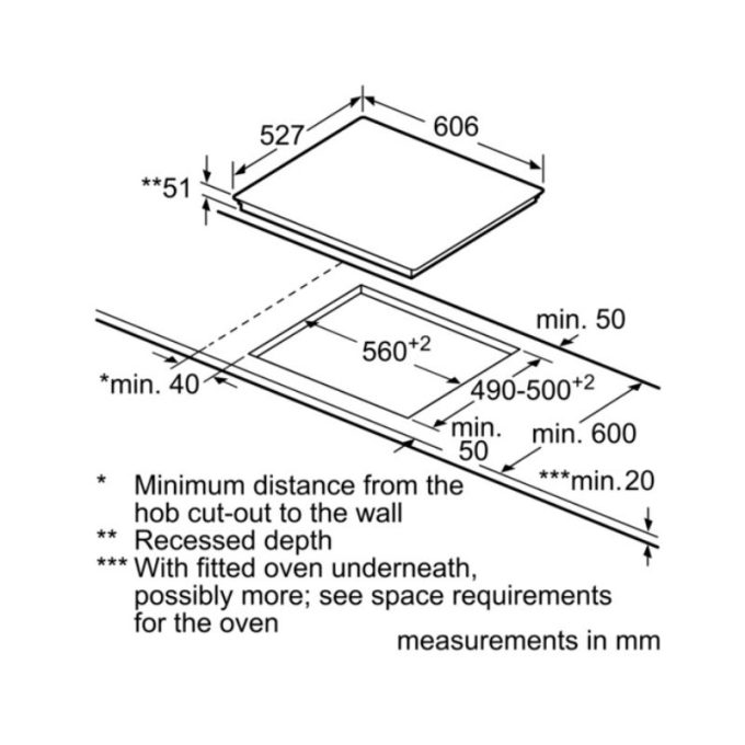 Kích thước Bếp từ Bosch PXE675DC1E