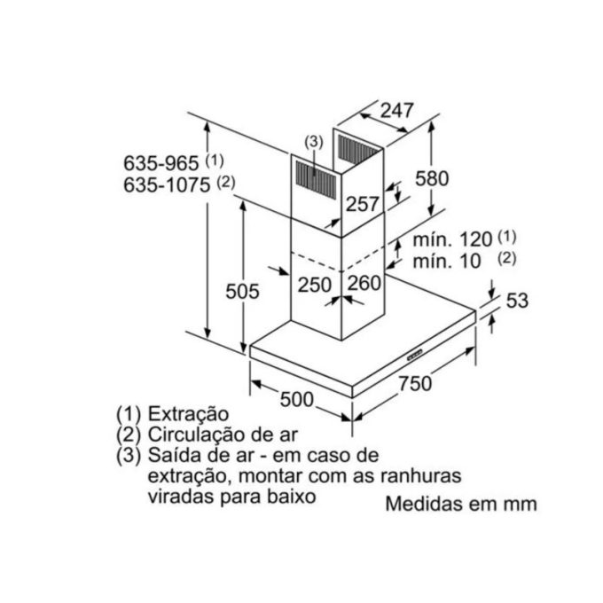 Máy hút mùi Bosch DWB77IM50 7 Kích thước Máy hút mùi Bosch DWB77IM50