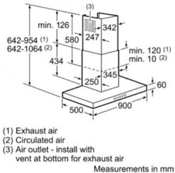 Kích thước BOSCH DWB097E50