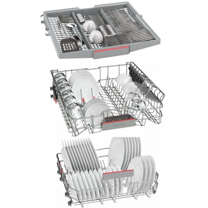Máy rửa bát Bosch SMI68NS07E 6 Giàn rửa máy rửa chén bát Bosch SMI6ECS57E