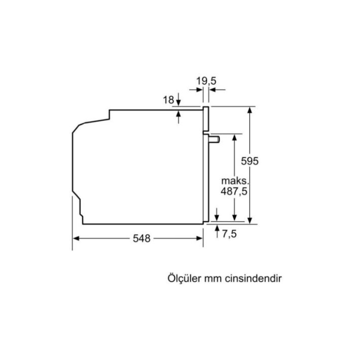 Lò nướng Bosch HBG675BS1 Serie 8 5 Kích thước lò nướng Bosch HBG675BS1 Serie 8