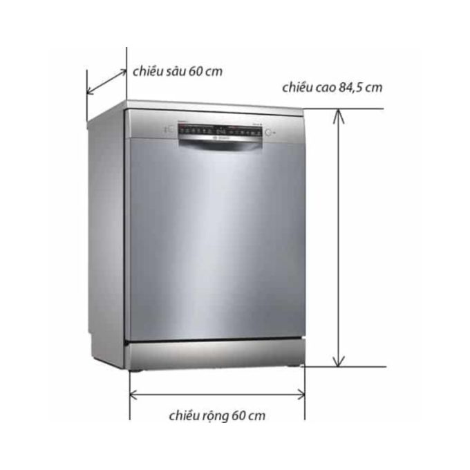 Máy rửa bát Bosch SMS4ECI26E 4 Kích thước máy rửa bát Bosch SMS4ECI26E