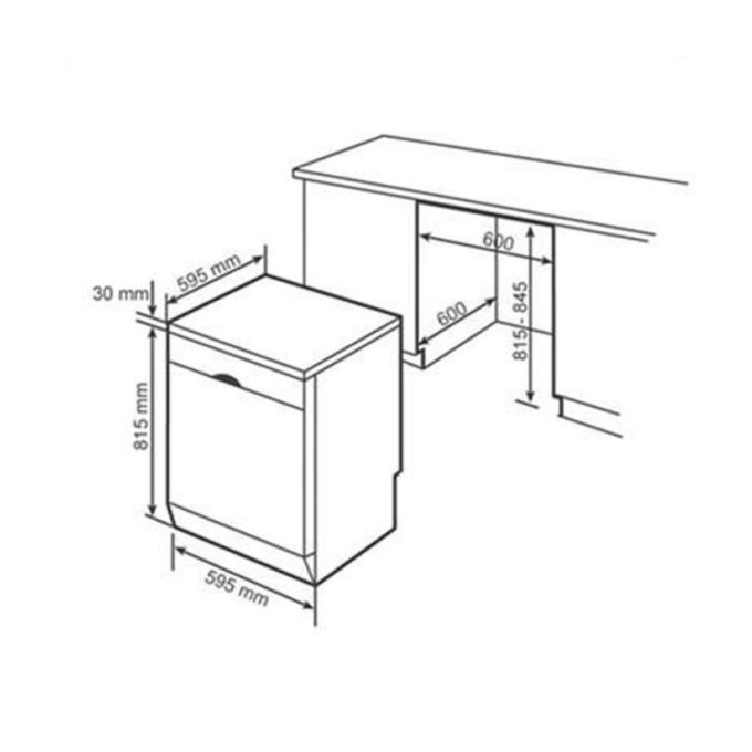 Máy rửa bát SMS6EDI06E 5 Kích thước Máy rửa bát SMS6EDI06E