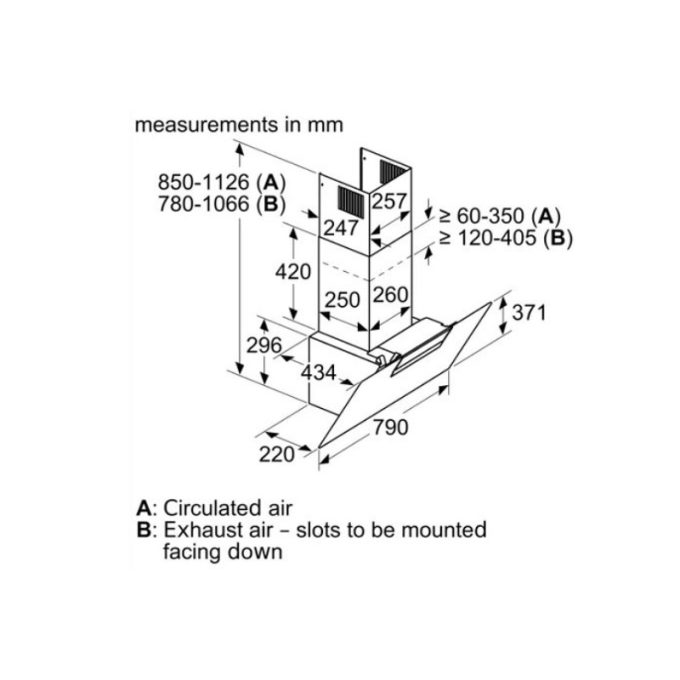 Kích thước Máy Hút Mùi Bosch DWK87EM60
