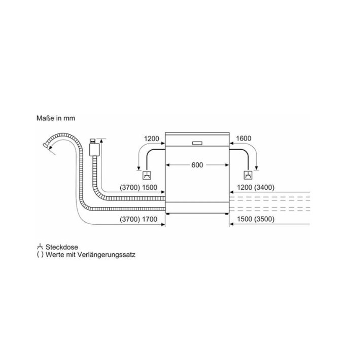 Máy rửa bát Bosch SMV8YCX03E Serie 8 9 Thiết kế lắp đặt của máy rửa bát Bosch SMV8YCX03E Serie 8