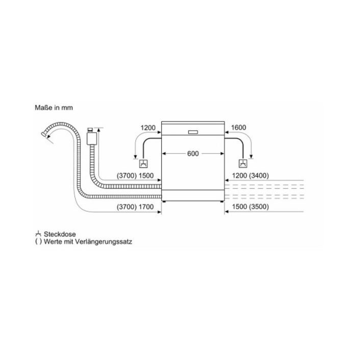 Máy rửa bát Bosch SMS6ZCI15E 9 kích thước Máy rửa bát Bosch SMS6ZCI15E