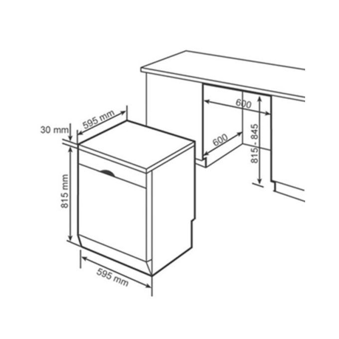 Máy rửa chén bát Bosch SMS6ZDI48E 9 Thiết kế của máy rửa chén bát Bosch SMS6ZDI48E
