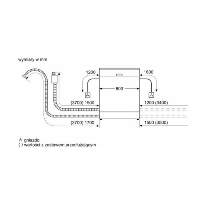 Máy rửa bát độc lập Bosch SMS6ZCI14E series 6 10 Kích thước Máy rửa bát độc lập Bosch SMS6ZCI14E series 6