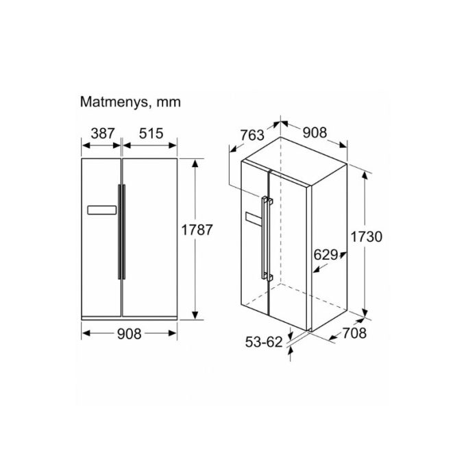 Tủ lạnh side by side Bosch KAI93VBFP (3)