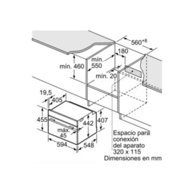 Lò nướng kết hợp vi sóng Bosch CMG633BB1B 5 Lò nướng kết hợp vi sóng Bosch CMG633BB1B (3)