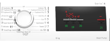 Bảng điều khiển máy sấy Bosch WTH83008SG Bảng điều khiển máy sấy Bosch WTH83008SG