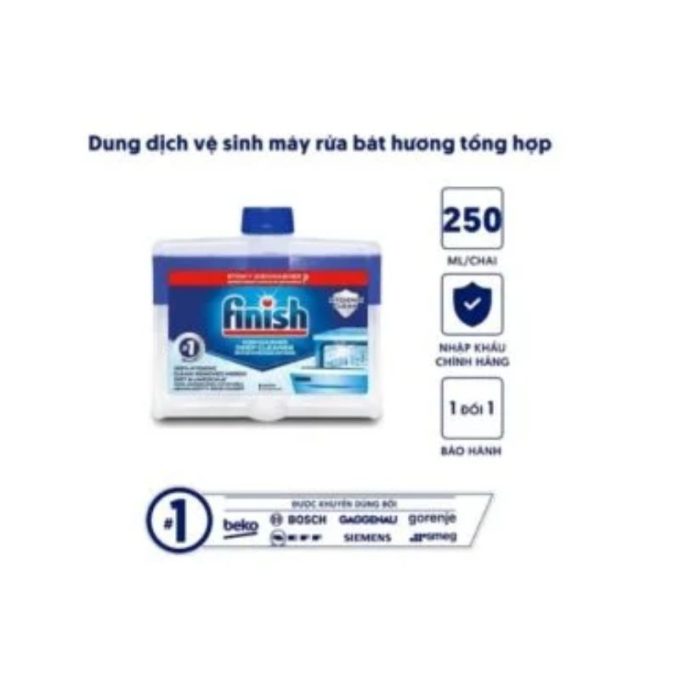 Dung dịch vệ sinh máy rửa bát Bosch Finish 250 ml