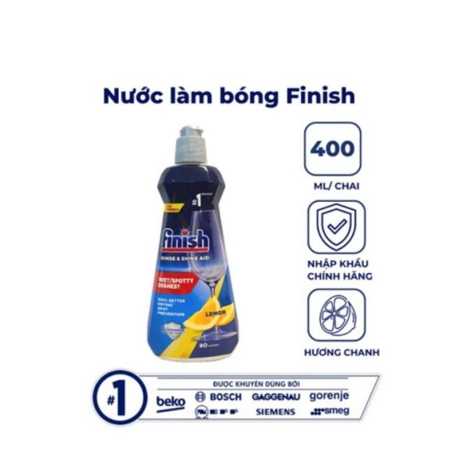 Nước làm bóng chén đĩa Bosch Finish 400ml