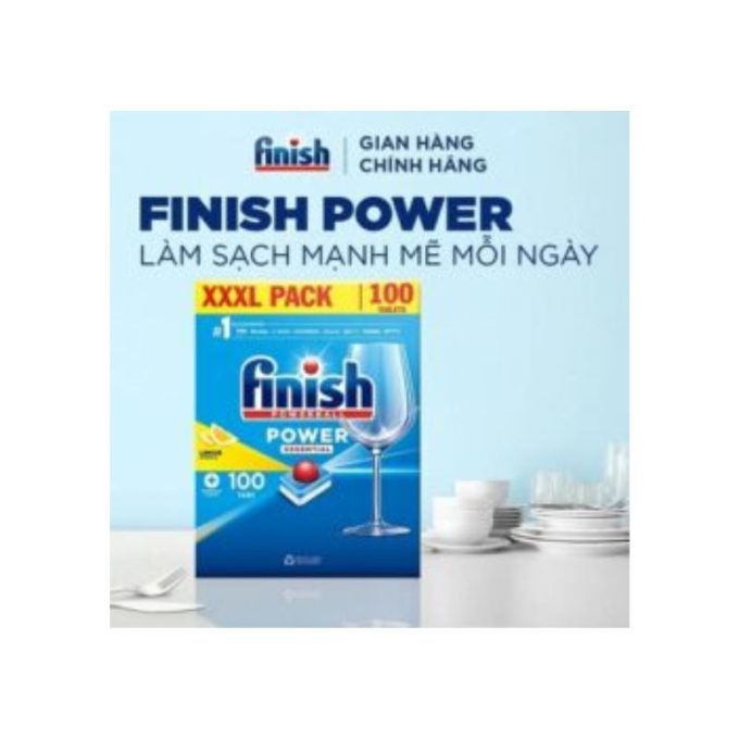 Viên rửa bát Bosch Finish Power Essential Lemon 100 viên (1)