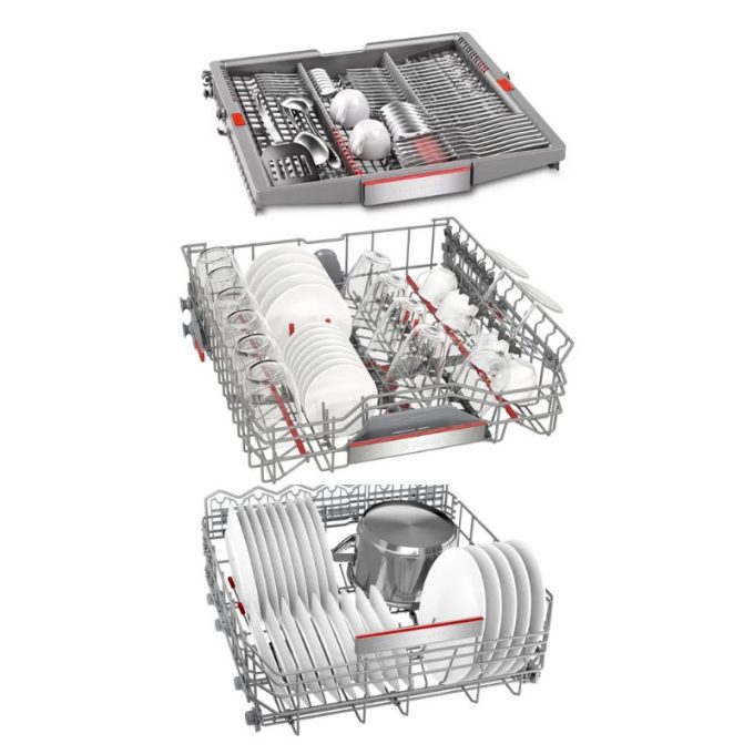 Máy rửa bát âm tủ Bosch SMV8TCX01E serie 8 6 Giàn rửa máy rửa bát âm tủ Bosch SMV8TCX01E serie 8