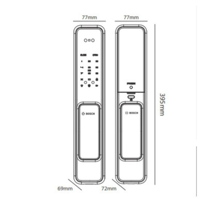 Khóa điện tử Bosch EL 600 EU (Sao chép) 5 Kích thước khóa điện tử Bosch EL 600 EU (Sao chép)