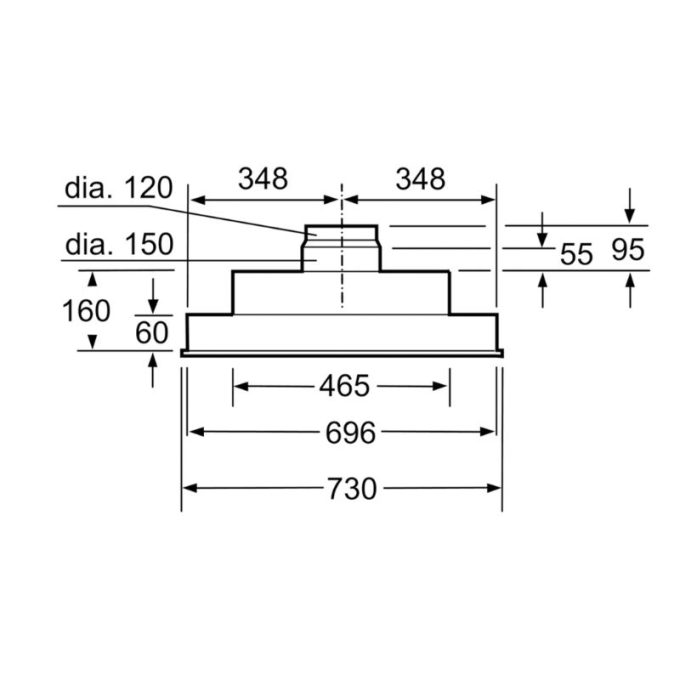 Máy hút mùi Bosch DHL775BL 4 Kích thước máy hút mùi Bosch DHL775BL
