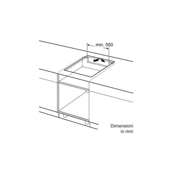 Bếp từ Bosch 4 vùng nấu PVQ651FC5E 6 Lắp đặt bếp từ Bosch 4 vùng nấu PVQ651FC5E