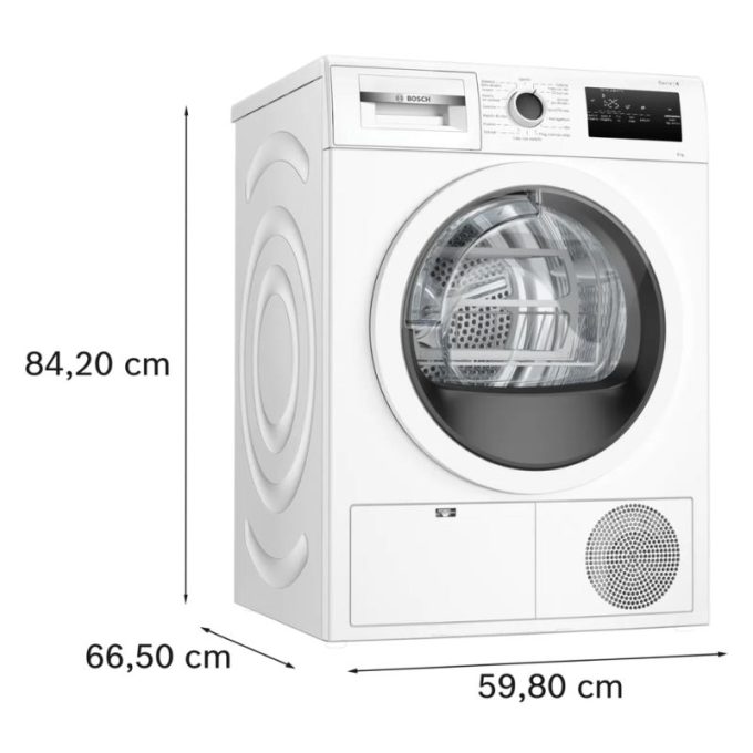 Máy sấy bơm nhiệt Bosch 8 kg WTH85V18II Serie 4 4 Hình ảnh máy sấy bơm nhiệt Bosch 8 kg WTH85V18II Serie 4